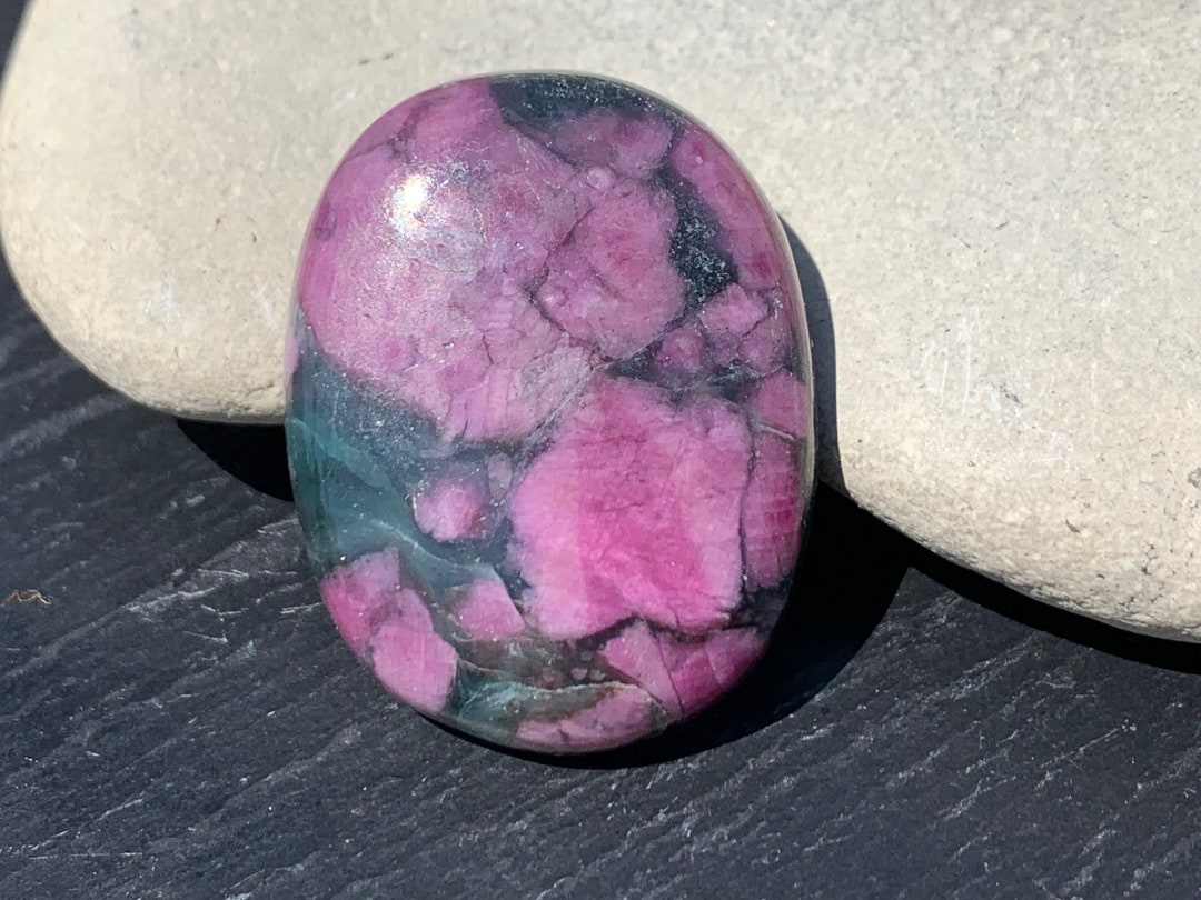 Bright Ruby Serpentine Cabochon, Hand Cut and Polished African Gemstone ...