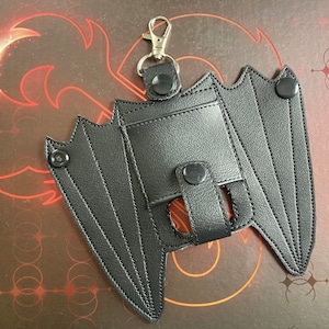 Bat winged Inhaler Holder, The Original and First Bat Winged inhaler holder, Gothic Inhaler Holder, Witchy, Inhaler Holder