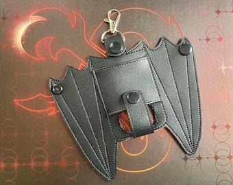 Bat winged Inhaler Holder, The Original and First Bat Winged inhaler holder, Gothic Inhaler Holder, Witchy, Inhaler Holder