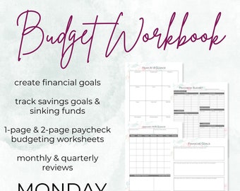 Ultimate Budgeting Workbook - MONDAY Start