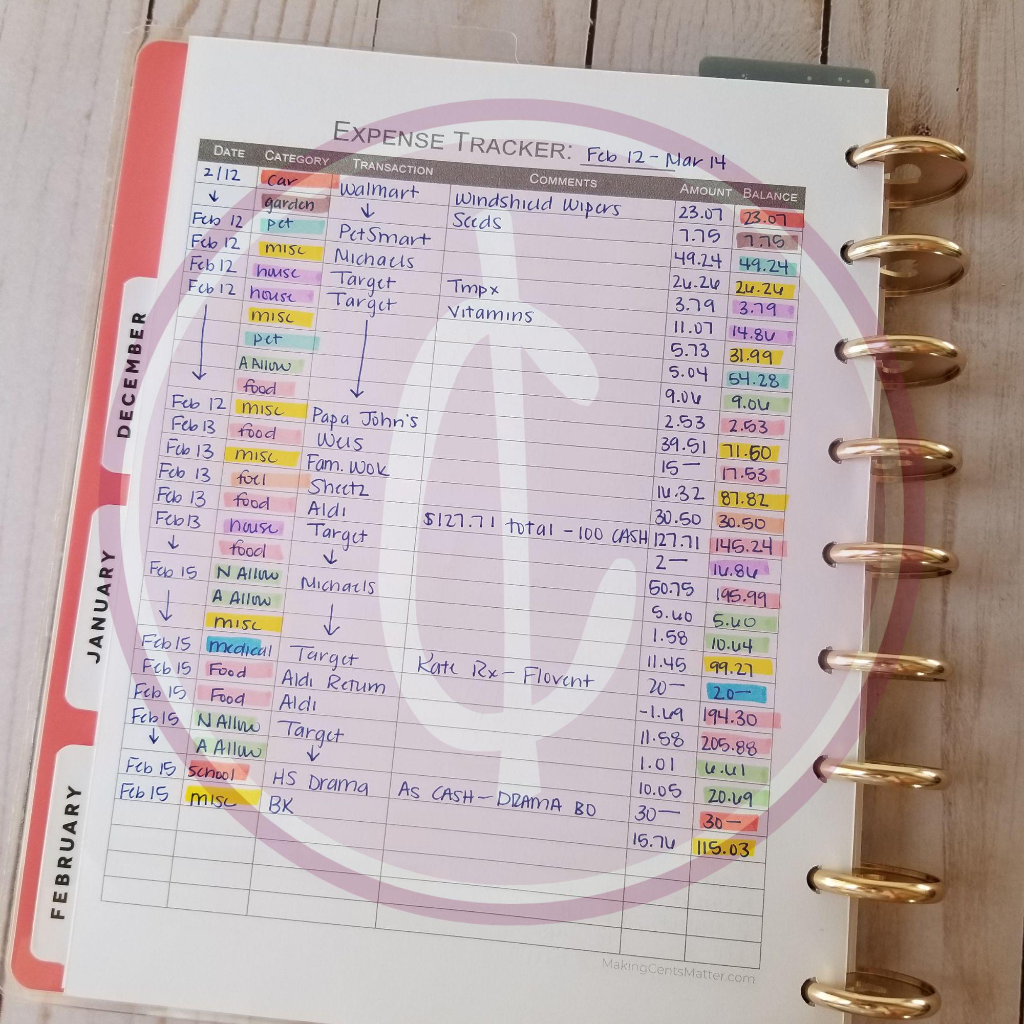 Paycheck Budget Bundle Etsy