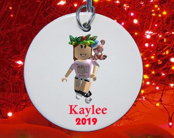 Roblox Ornament Etsy - roblox bacon girl art buy robux for free roblox
