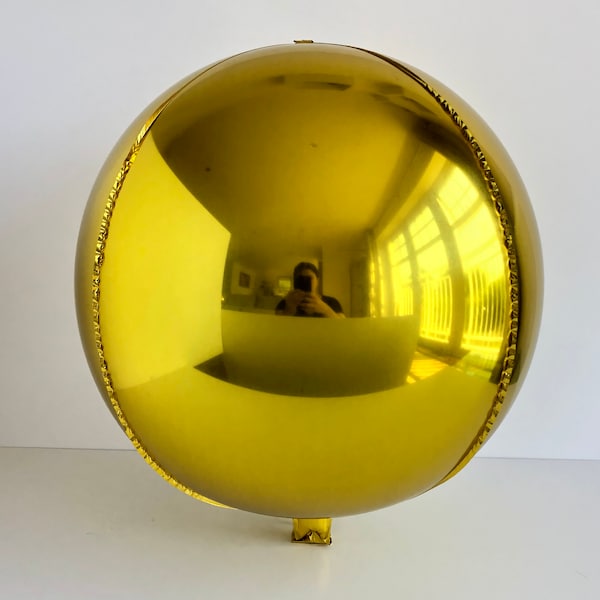 32" XXL Gold Orb Metallic Balloon