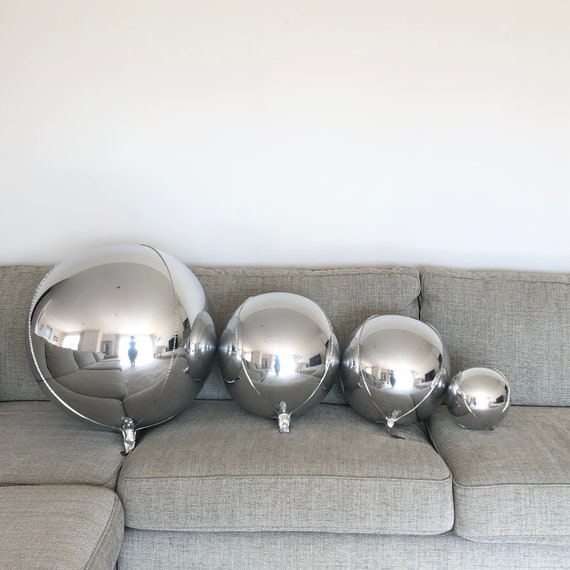 Large 16/" Chrome Metallic Ombre Round Orb Foil Helium Decoration Bubble Balloon