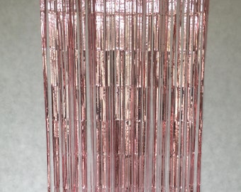 Rose Gold Metallic Foil Curtain / Giant Balloon Tail