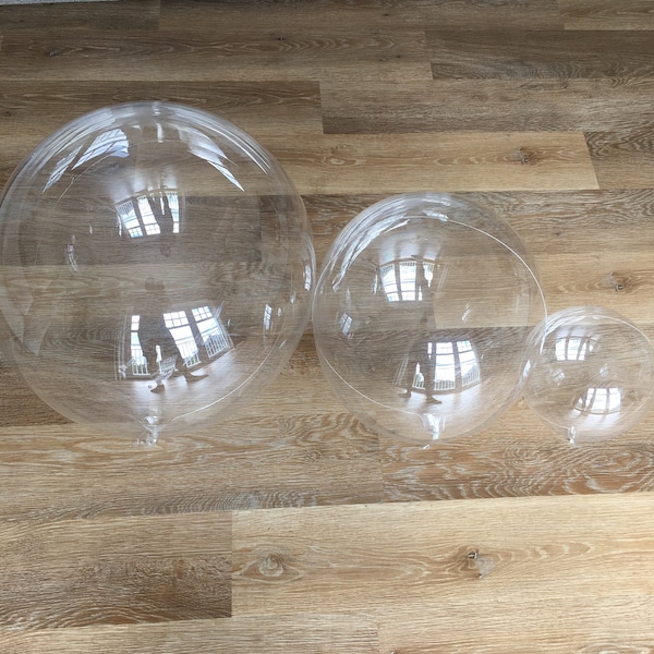 Ballons à bulles transparents - Remplissez-les vous-même ! 10", 24" et 36"