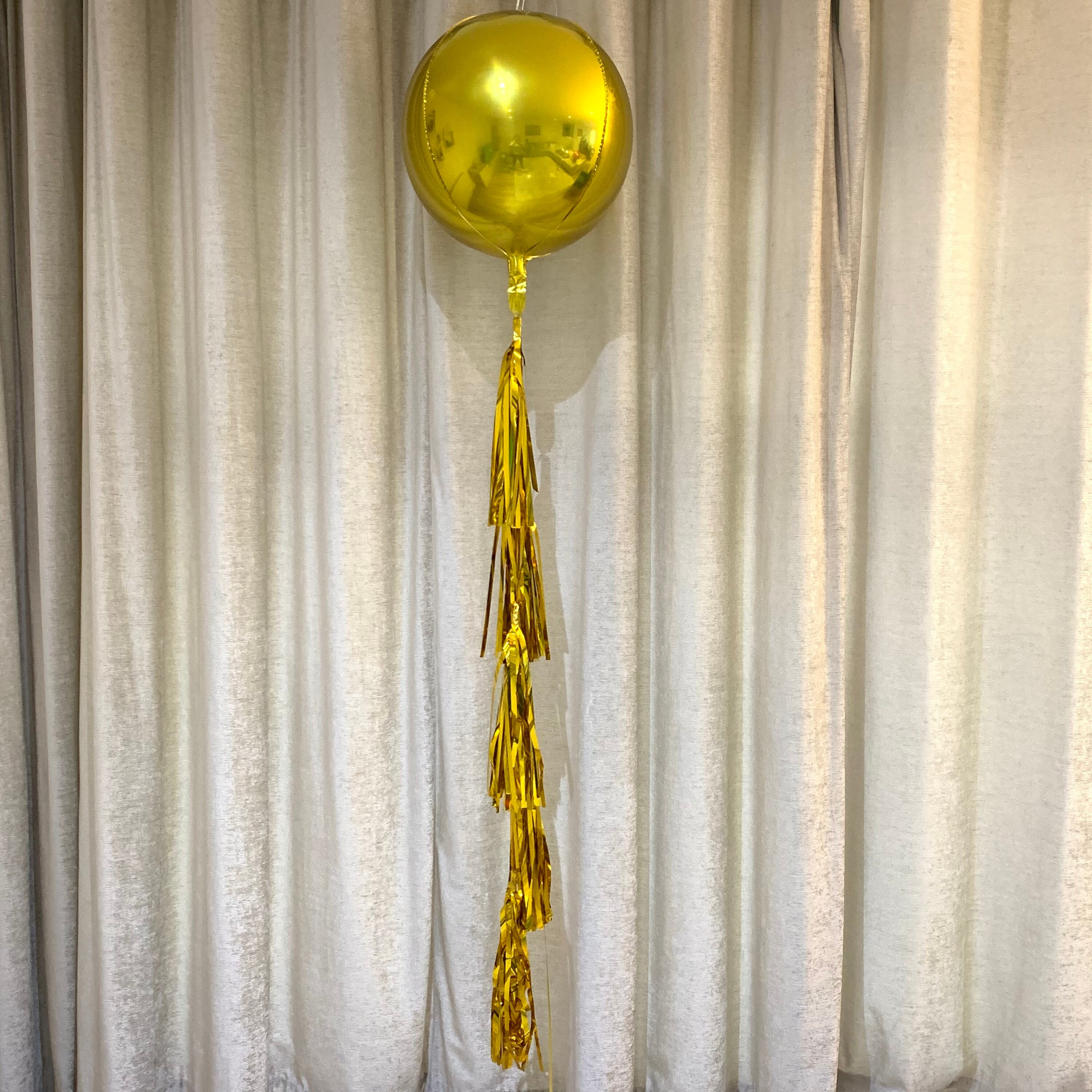 Gold Metallic Tassel Garland / Giant Balloon Tail Etsy