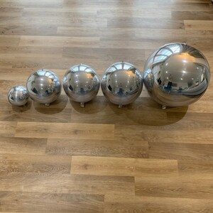 Ballons métalliques Orb argentés image 7