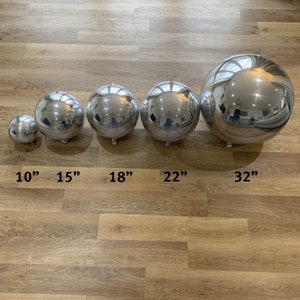 Ballons métalliques Orb argentés 15 Inch