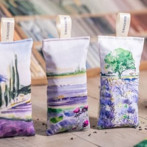 Organic Watercolor Lavender Sachets from France