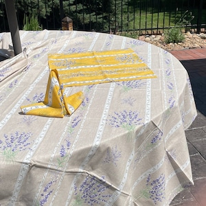 Handmade Provencal French Rectangular Tablecloths, 2 sizes