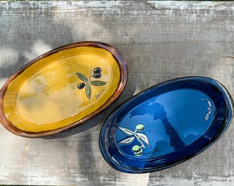 French Terra Cotta Aperitif Plates from Provence