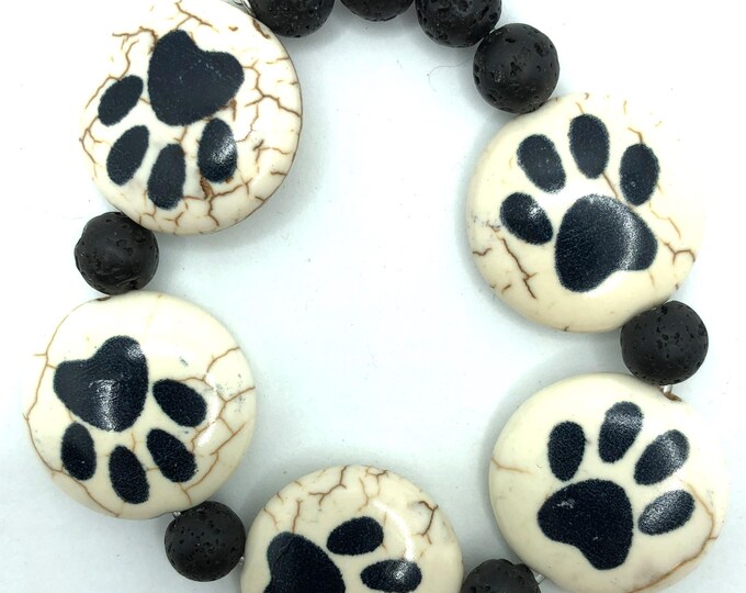 Dog or Cat Print Stretch Bracelet
