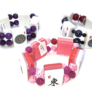 Mahjong tile bracelrts
