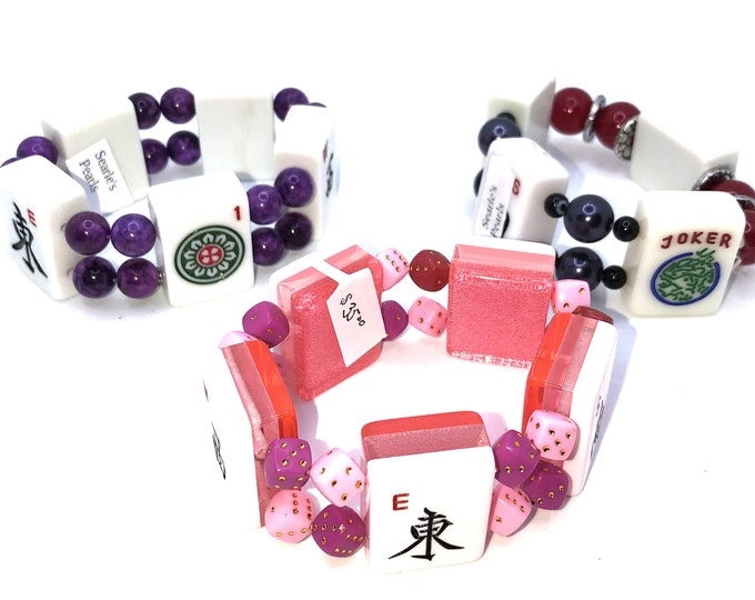 Mahjong tile bracelrts