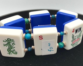 Three mahjong bracelets