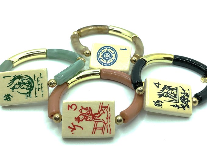 Small, Lightweight, Elastic Mahjong Bracelets