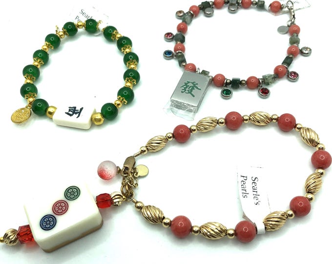 Jade Mahjong Bracelets