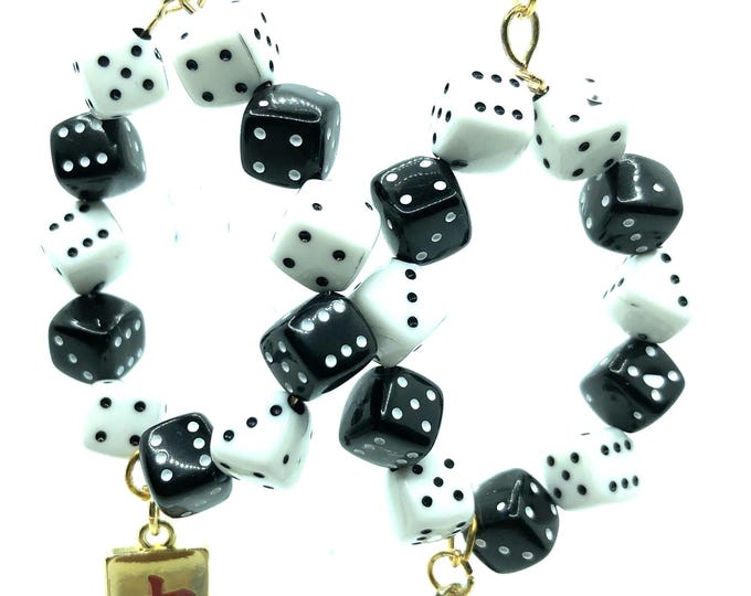Mahjong earrings