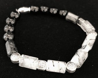 Mahjong Bracelet with Bone Tiles