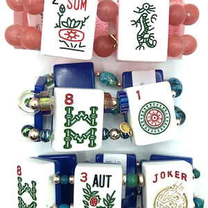 Three mahjong bracelets