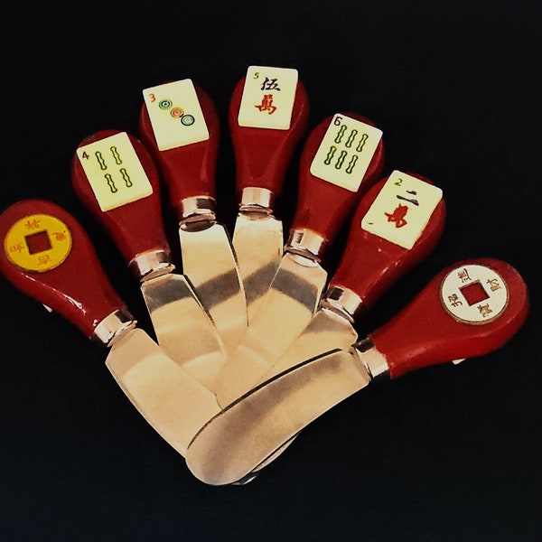 Mahjong appetizer cheese spreader