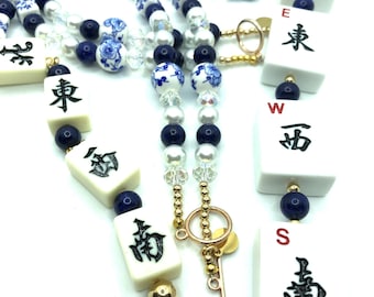 Two Mahjong NEWS necklaces