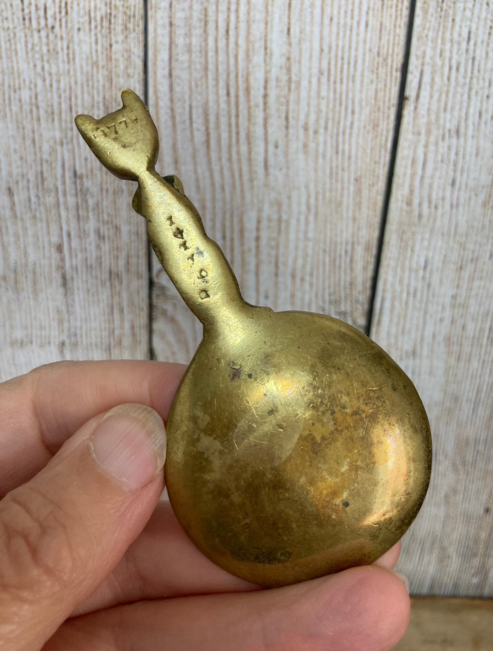 Antique Brass Cat Tea Caddy Spoon Louis Wain Smiling Etsy