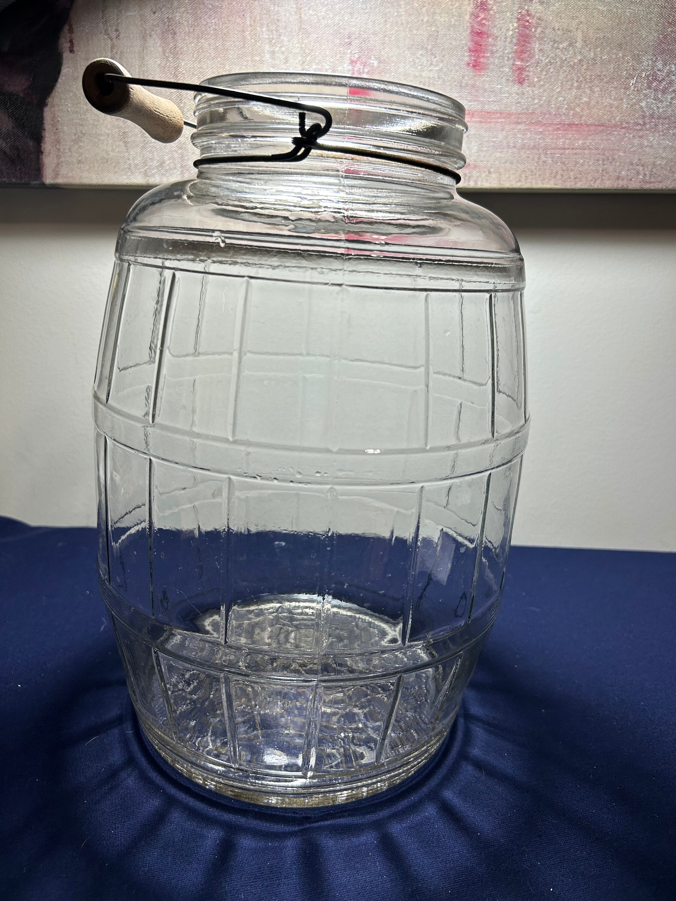 Vintage 2 1/2 Gallon Pickle Jar With No Lid and Wire Handle Etsy