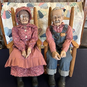 William Wallace Jr Grandma & Grandpa Porcelain Ceramic Dolls - Etsy