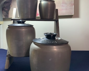 1950年代ミッドセンチュリーのアルミ製ソルト＆ペッパーシェーカー