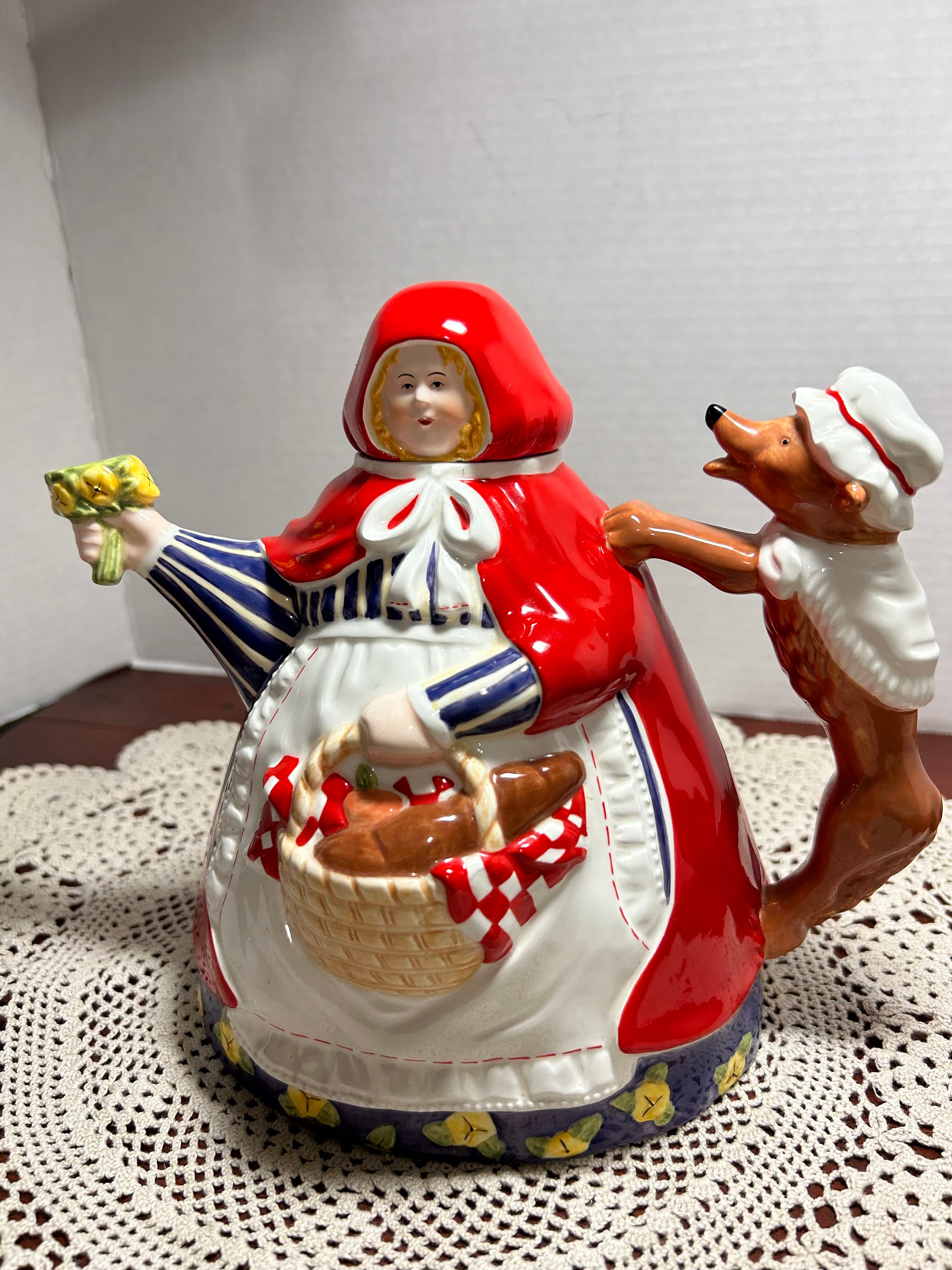 Little Red Riding Hood Teapot Etsy