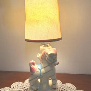 Vintage Pony Nursery Lamp