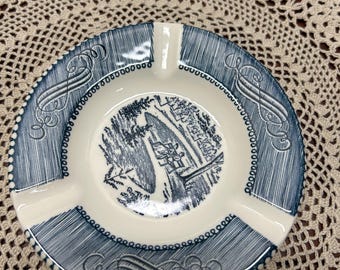 Currier and Ives Ashtray