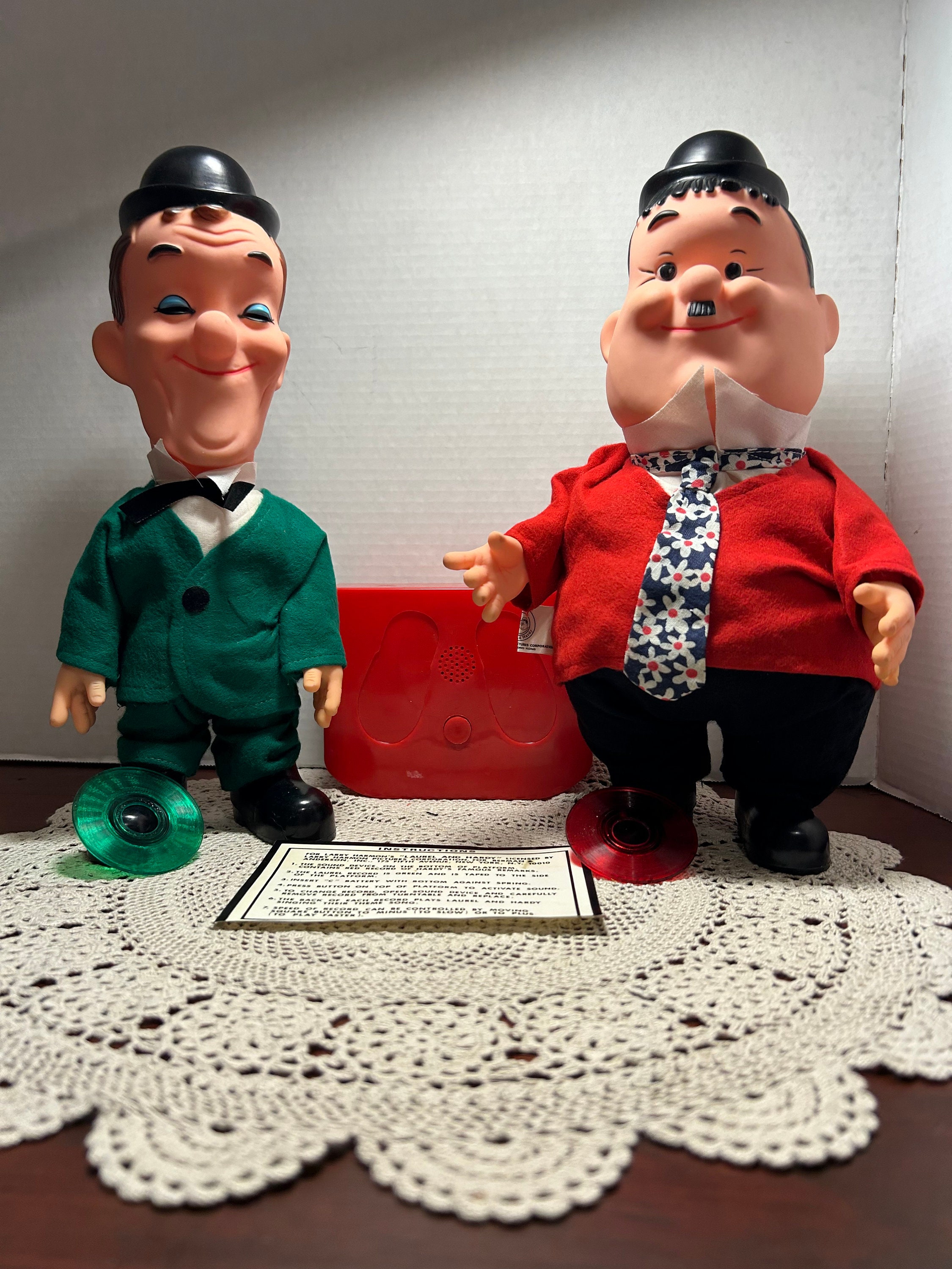 laurel and hardy dolls