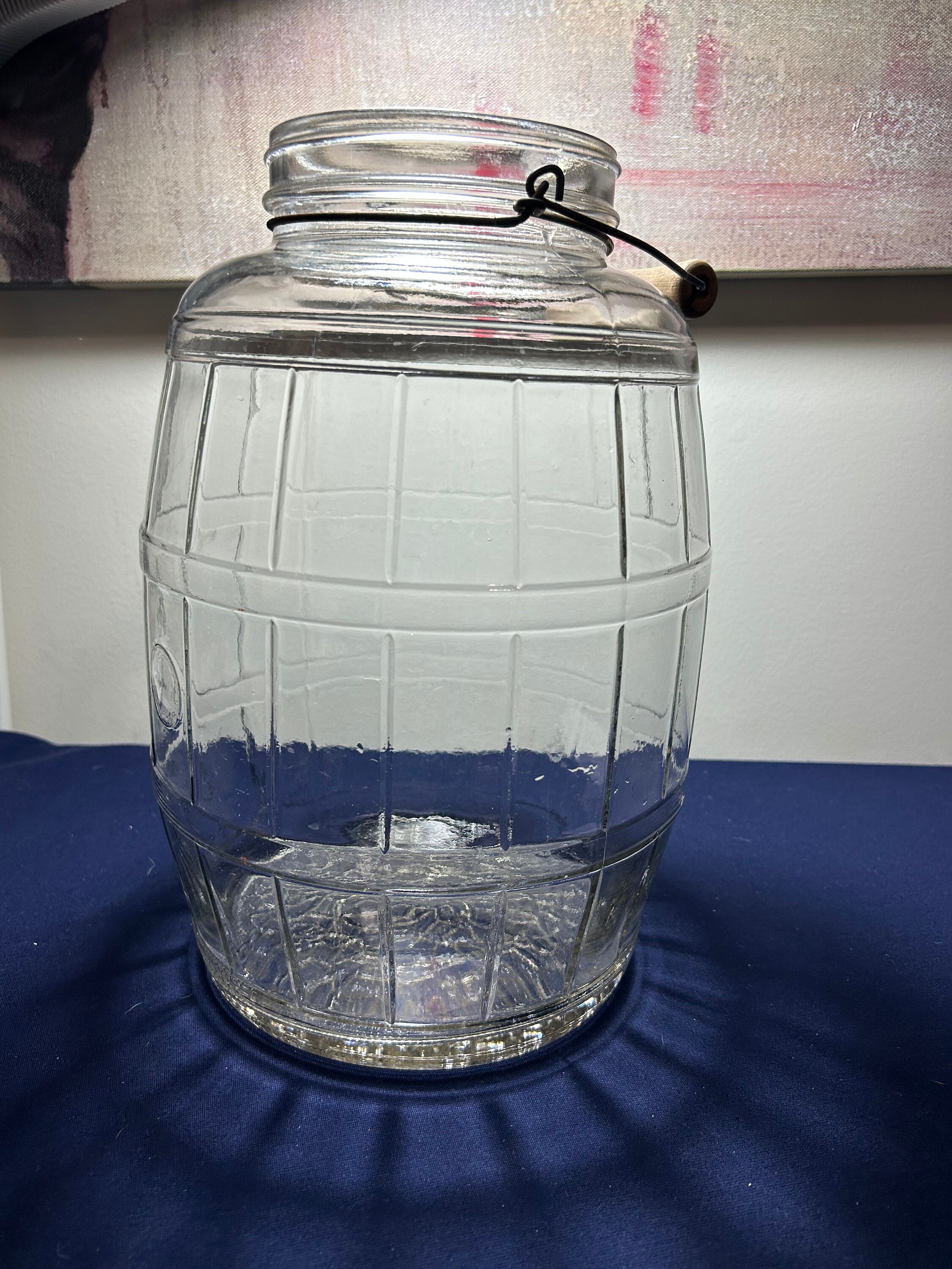 Vintage 2 1/2 Gallon Pickle Jar With No Lid and Wire Handle Etsy