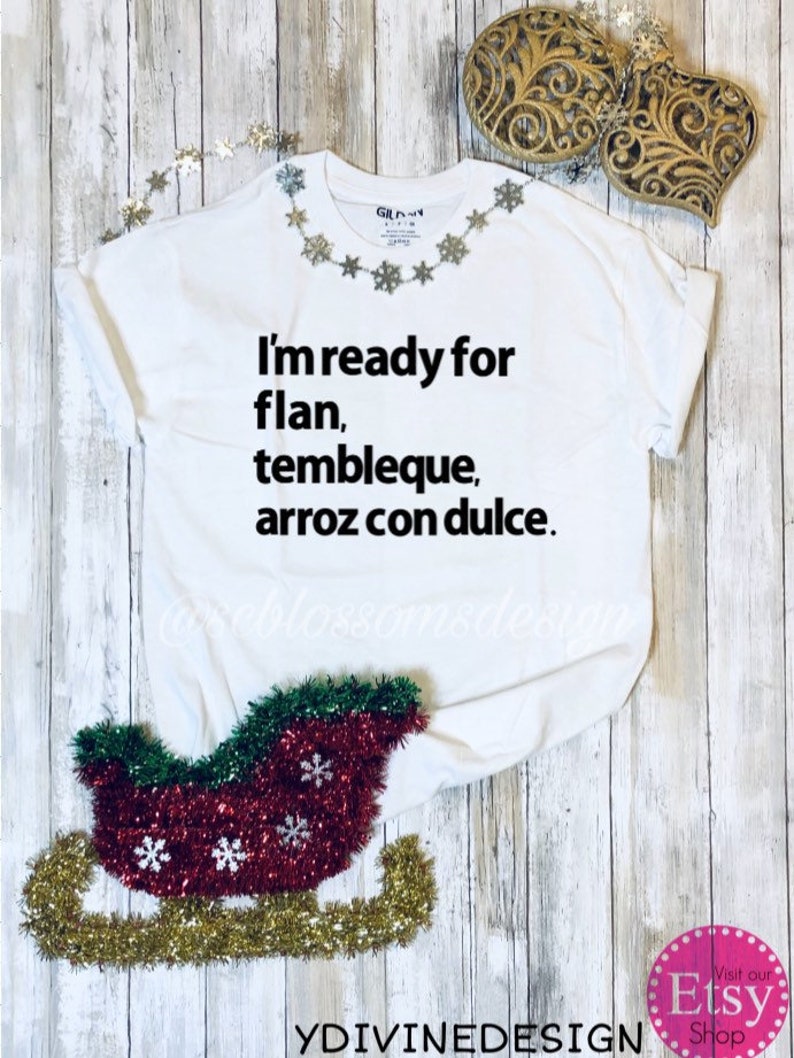 Men/'s T-Shirt Women/'s T-Shirt Unisex Shirts Hispanic Shirt Funny Shirt Camisas en Espa\u00f1ol Christmas Shirts I\u2019m Ready for Food Shirt