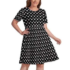 black & white dresses plus sizes Final Sale Size Sleeveless Frill Tiered Maxi Dress in and Polka Dot By adding a 25 Chicstar Plus Size 50's Black