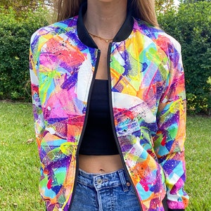 Multi colored jacket women's online