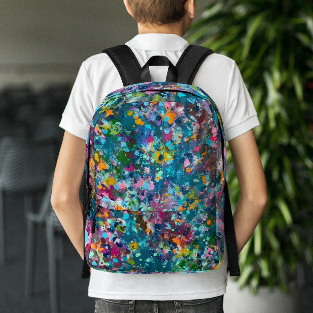 Backpack, Abstract Art Backpack, Cool Bag, Colorful Bag, Unisex ...
