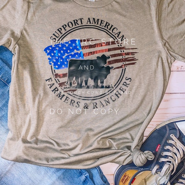Support American Farmers And Ranchers Unisex Graphic Tee
