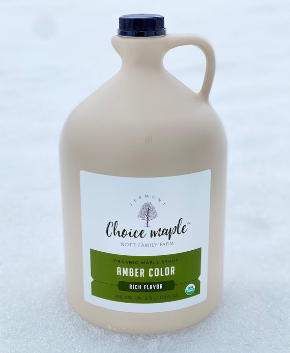 Organic & Kosher Vermont Maple Syrup • One Gallon