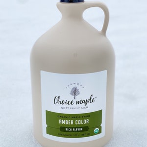 Organic Maple Syrup, 2 Gallon Case