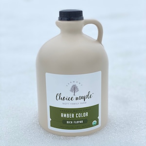 Organic & Kosher Vermont Maple Syrup • One Half Gallon