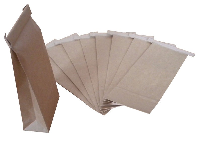Poly Lined Kraft Paper Tin Tie Bags 250g 1/2lb No Window Etsy UK