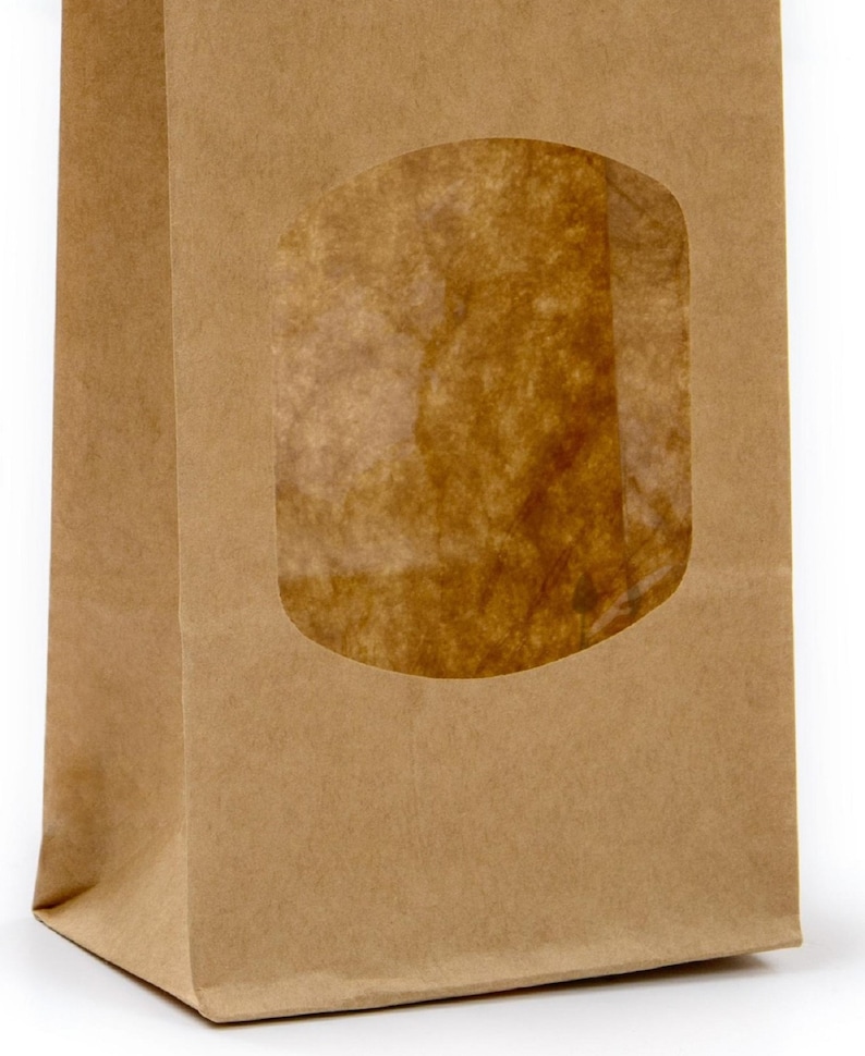 Poly Lined Kraft Paper Tin Tie Bags 250g 1/2lb With Window Etsy