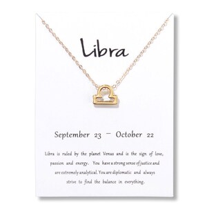 libra charm astrology Vintage libra necklace cool libra necklace horoscope sign gift boho libra vintage zodiac libra necklace