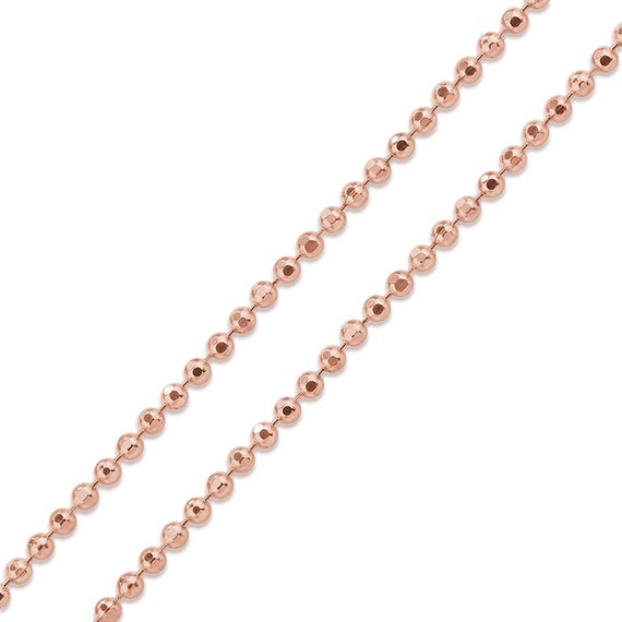 Black/Rose/Gold Ball Chain Stainless Steel Necklace 3mm 15-20 Inch