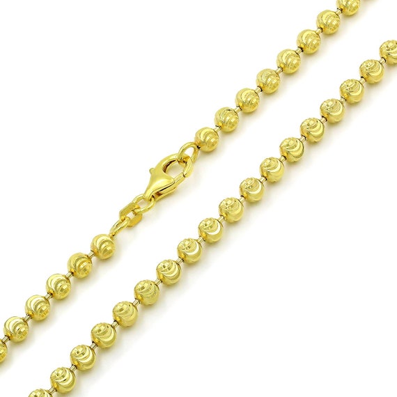 Moon cut chain white gold deals