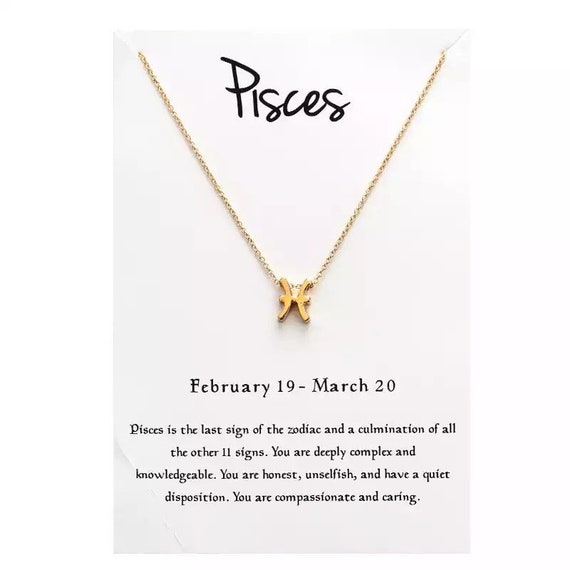 Gold plated zodiac necklace sale